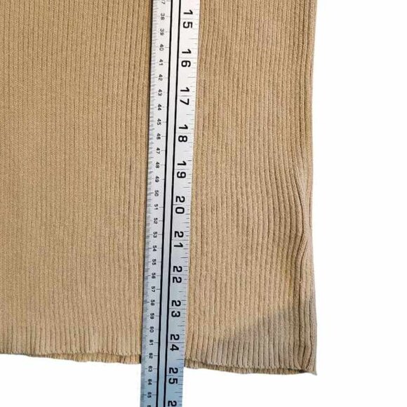 Vintage Rino Rossi Exclusive Knit Short Sleeve Top Gold Mockneck Size Large - Picture 5 of 7